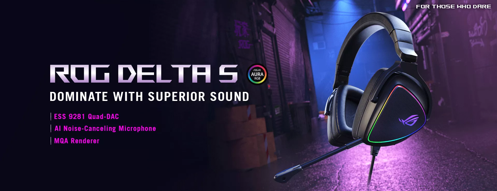 ROG Delta S Lightweight USB-C gaming headset