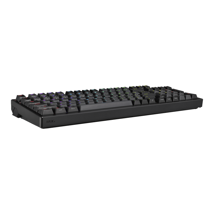 Black ROG Azoth 96 HE angled slant view to the right