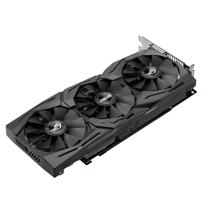 ROG-STRIX-GTX1060-6G-GAMING graphics card, front angled view