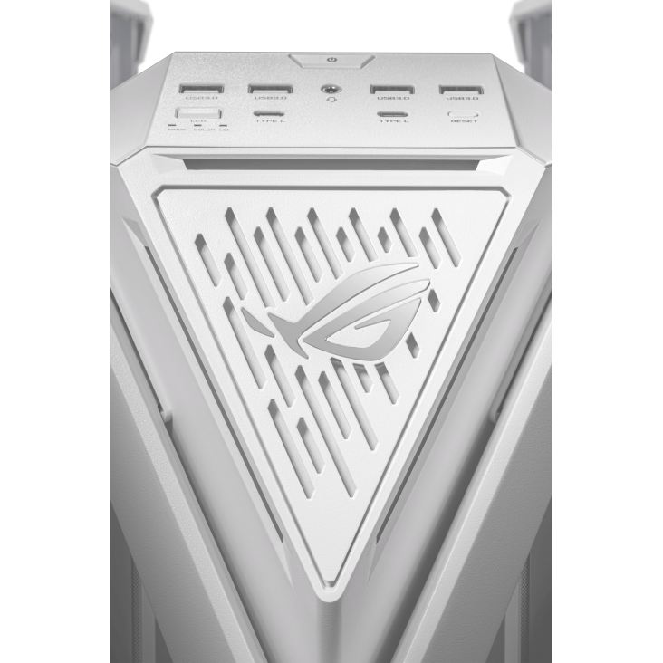 ROG Hyperion White ROG-stamped front panel