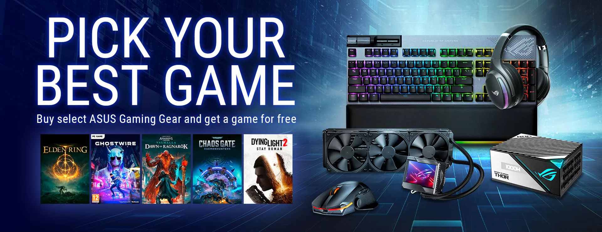 Pick a free game when you buy selected products