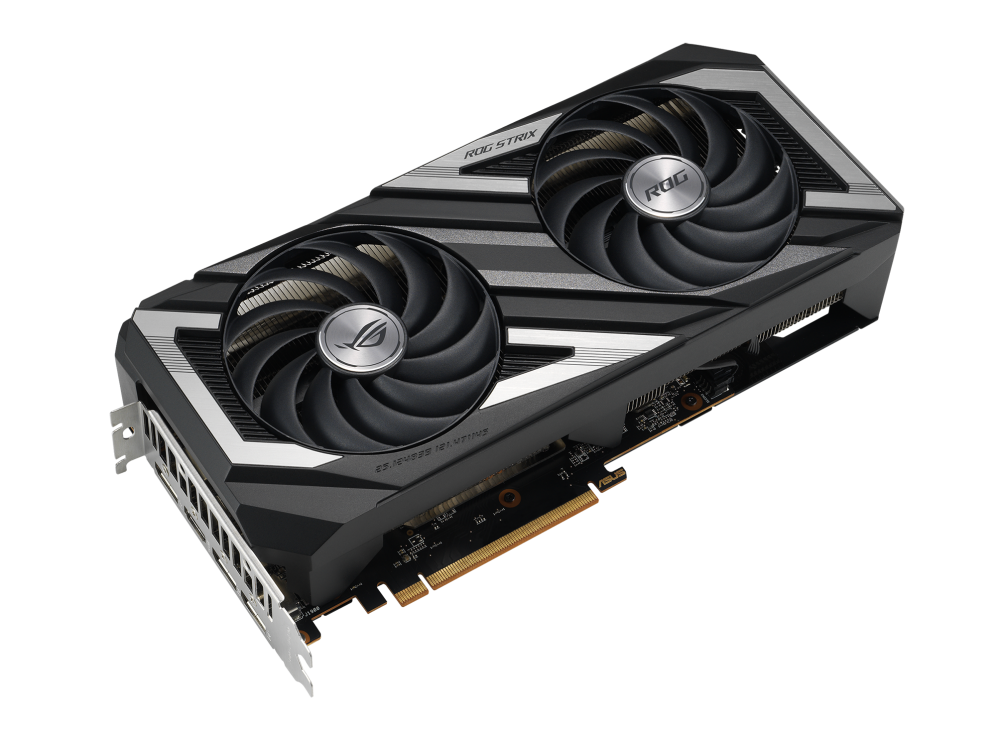 ROG Strix Radeon™ RX 6650 XT OC Edition graphics card, front angled view