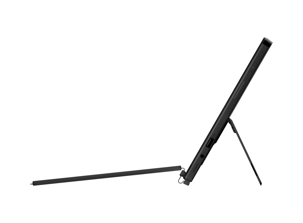 Right side of the Z13 screen with kickstand and keyboard visible