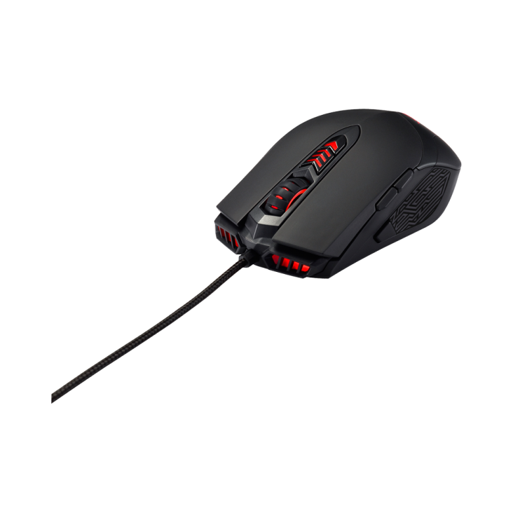 ROG GX860 Buzzard Mouse higher angled view from the front
