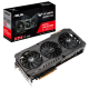 ASUS TUF GAMING Radeon RX 6800 XT packaging and graphics card with AMD logo