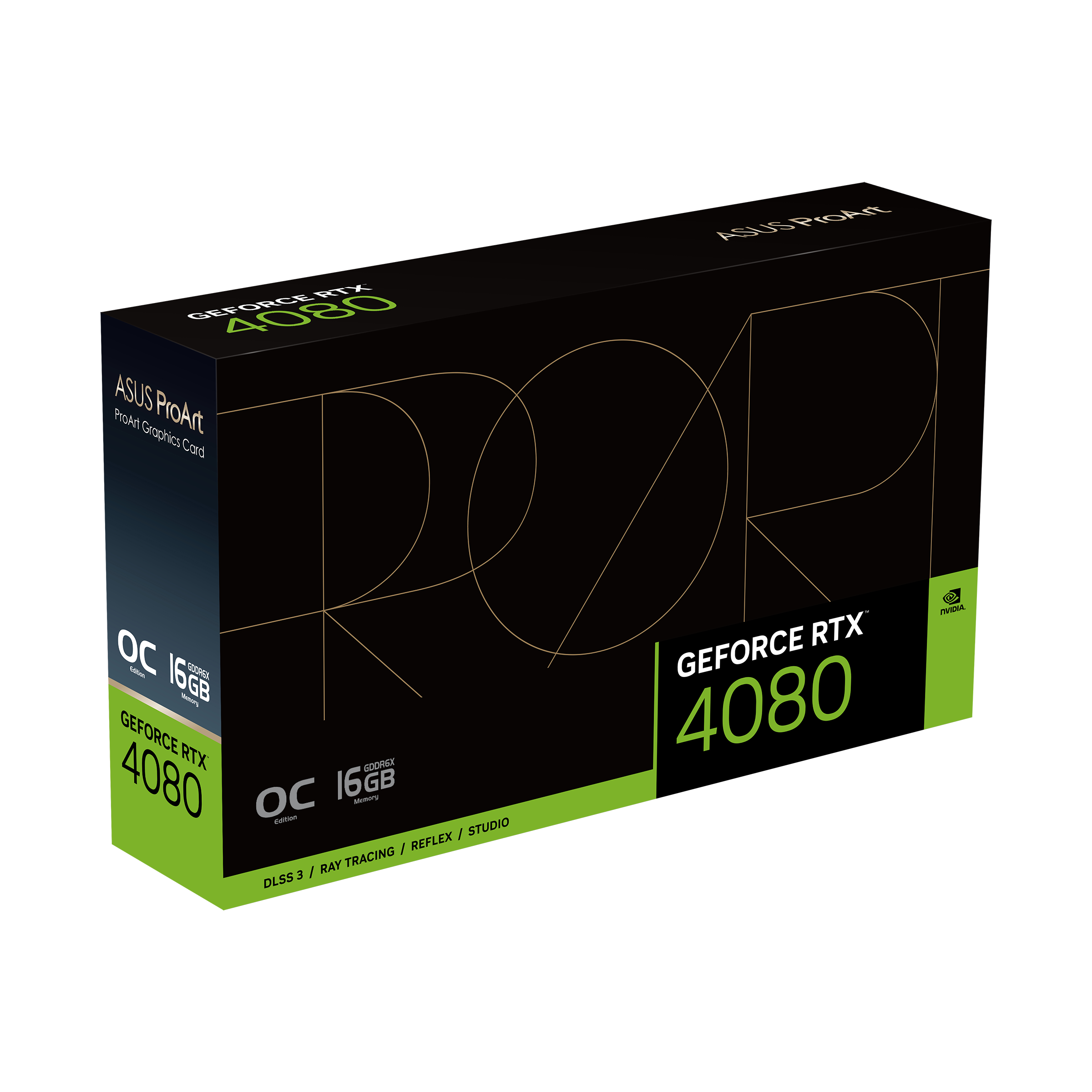 グラフィックボード・グラボ・ビデオカード ASUS ProArt GeForce RTX 4080 16GB ASUS PROART-RTX4080-O16G (GeForce RTX 4080 16GB) [PCIExp