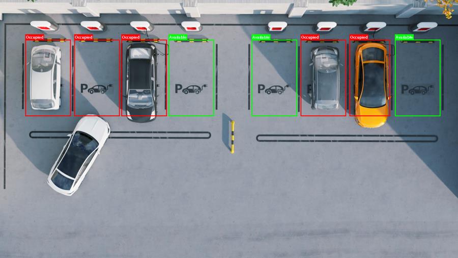parking lot with ai detection