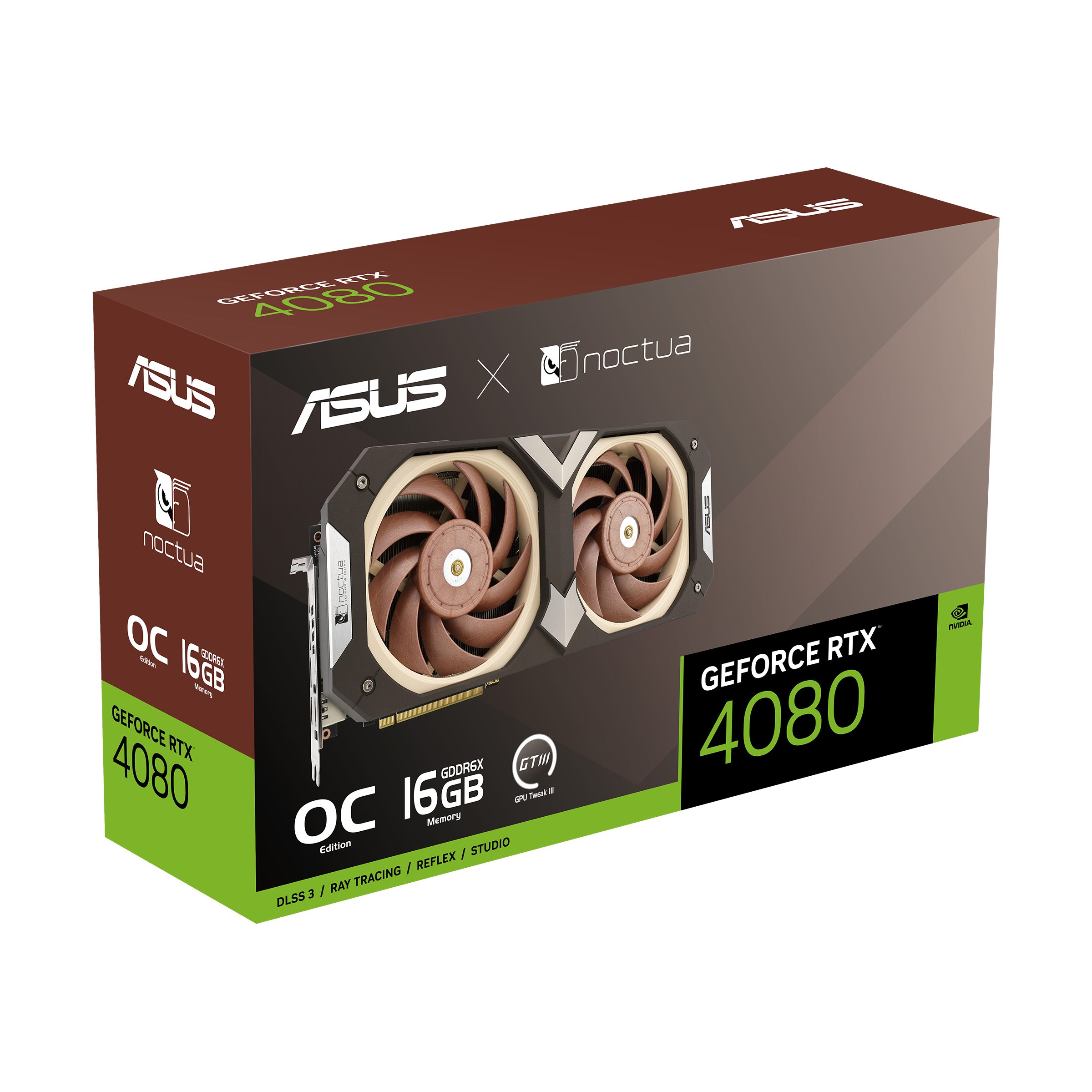 Gráfica Asus GeForce® RTX 4080 Noctua Gaming Edition OC 16GB GDDR6X DLSS3