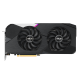 Dual AMD Radeon™ RX 6750 XT graphics card, front view 