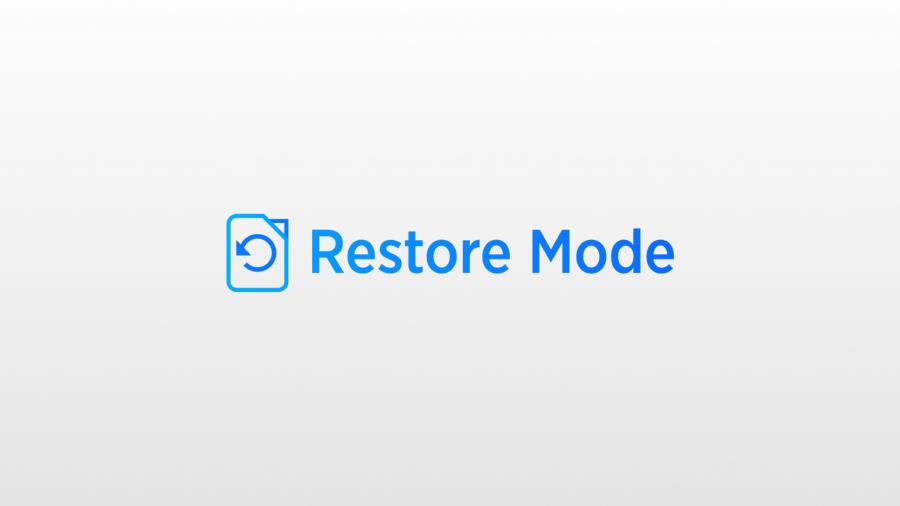AI Recovery | Restore Mode