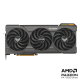 Front view of the TUF Gaming AMD Radeon RX 7700 XT OC Edition graphics card with AMD logo