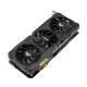 TUF Gaming GeForce RTX 3080 V2 graphics card, front angled view, showcasing the fan