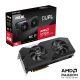 ASUS Dual Radeon RX 7900 XTX OC Edition packaging and graphics card with AMD logo