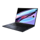 Zenbook Pro 14 OLED (UX6404) displays opened from the front view, tilting at 45-degree from the right side.