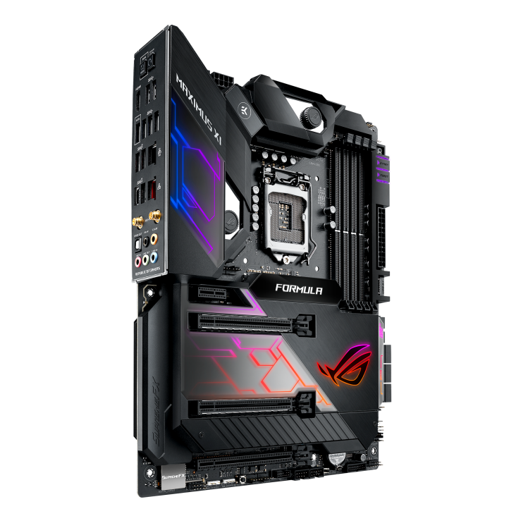 ROG MAXIMUS XI FORMULA angled view from left