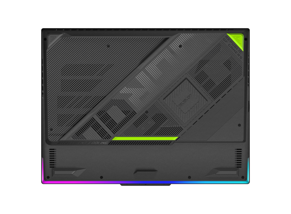 2023 ROG Strix G16 Volt Green_Upward view of the Strix G16