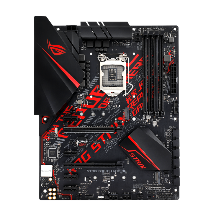 ROG STRIX B360-H GAMING front view