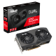 ASUS Dual Radeon RX 6600 V2 packaging and graphics card