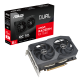 ASUS Dual Radeon RX 7600 V2 OC Edition packaging and graphics card