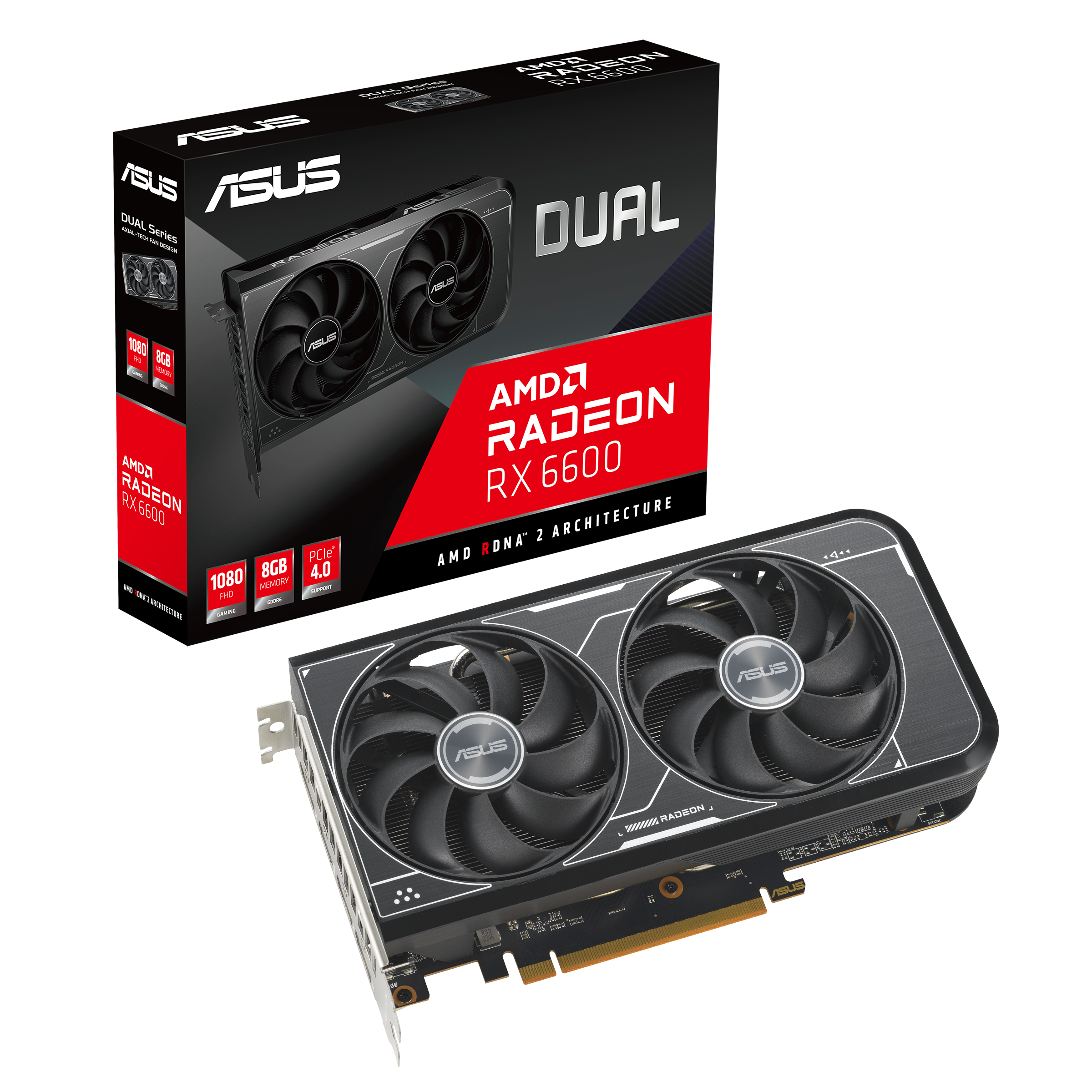 ASUS Dual Radeon™ RX 6600 V3 8GB GDDR6