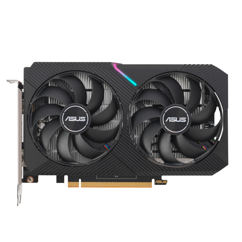 Dual AMD Radeon RX 6400 graphics card, front view 
