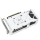 ASUS DUAL GeForce RTX™ 5060 Ti White edition graphics card, rear angled view