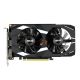 Dual GeForce GTX 1650 graphics card, front view 