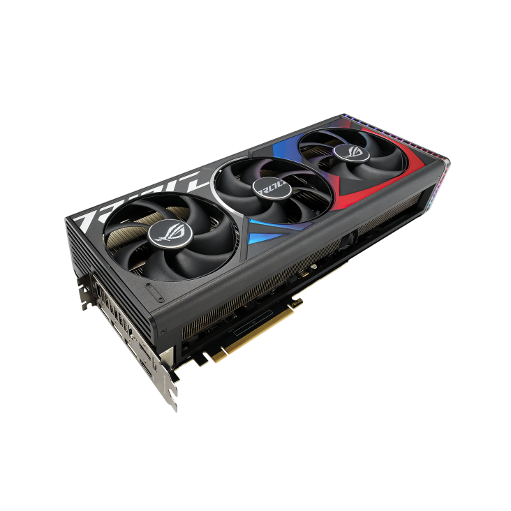ROG-Strix-GeForce-RTX-4080-SUPER-graphics-card,-front-angled-view-2