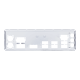 Pro Q670M-C-CSM motherboard, I/O ports shield view