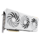 Hero shot from the front of the TUF Gaming AMD Radeon RX 7800 XT White OC Edition graphics card