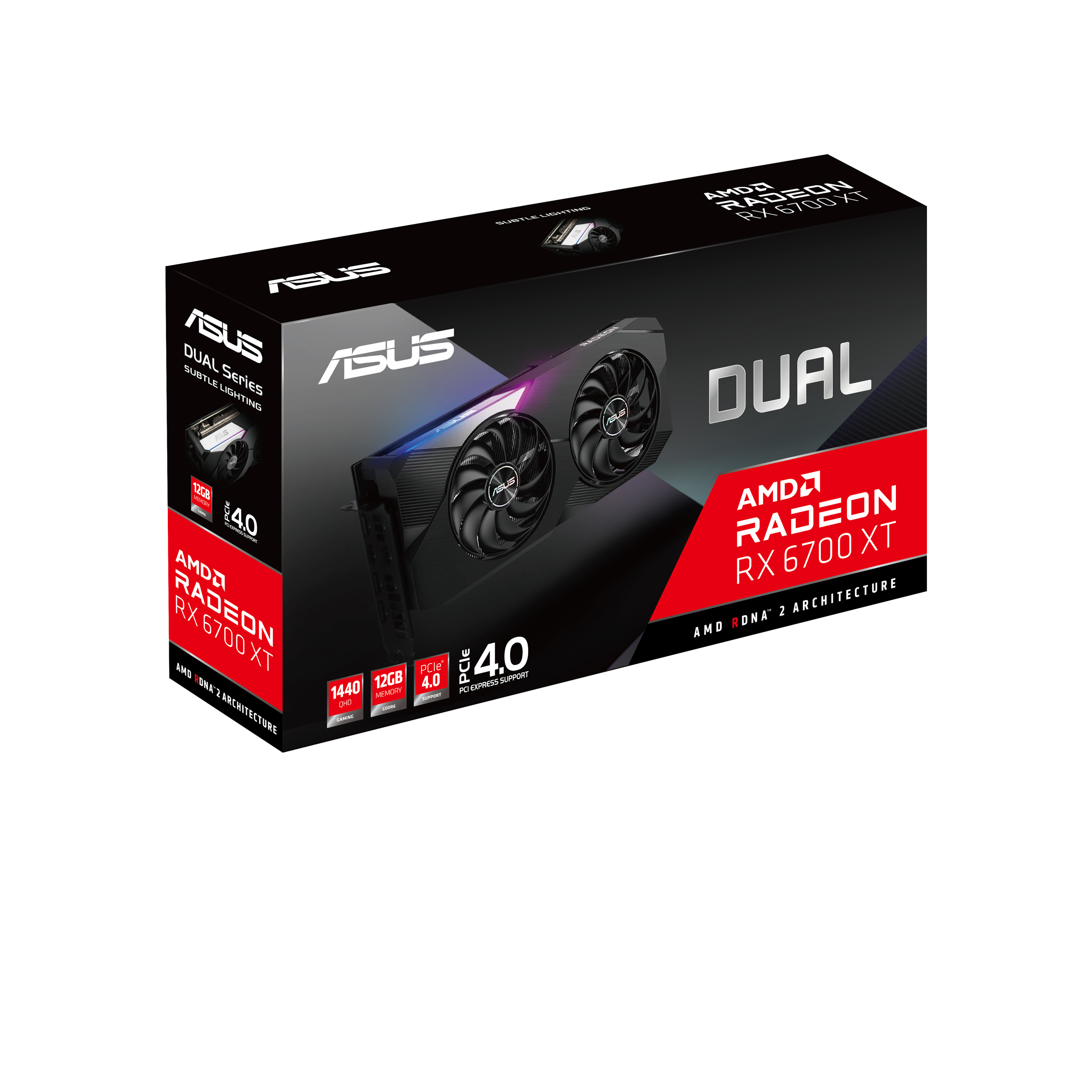 ASUS Dual Radeon RX 6700 XT OC Edition 12GB GDDR6, Graphics Card