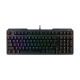 TUF Gaming K3 Gen II keyboard front view with detachable cover removed