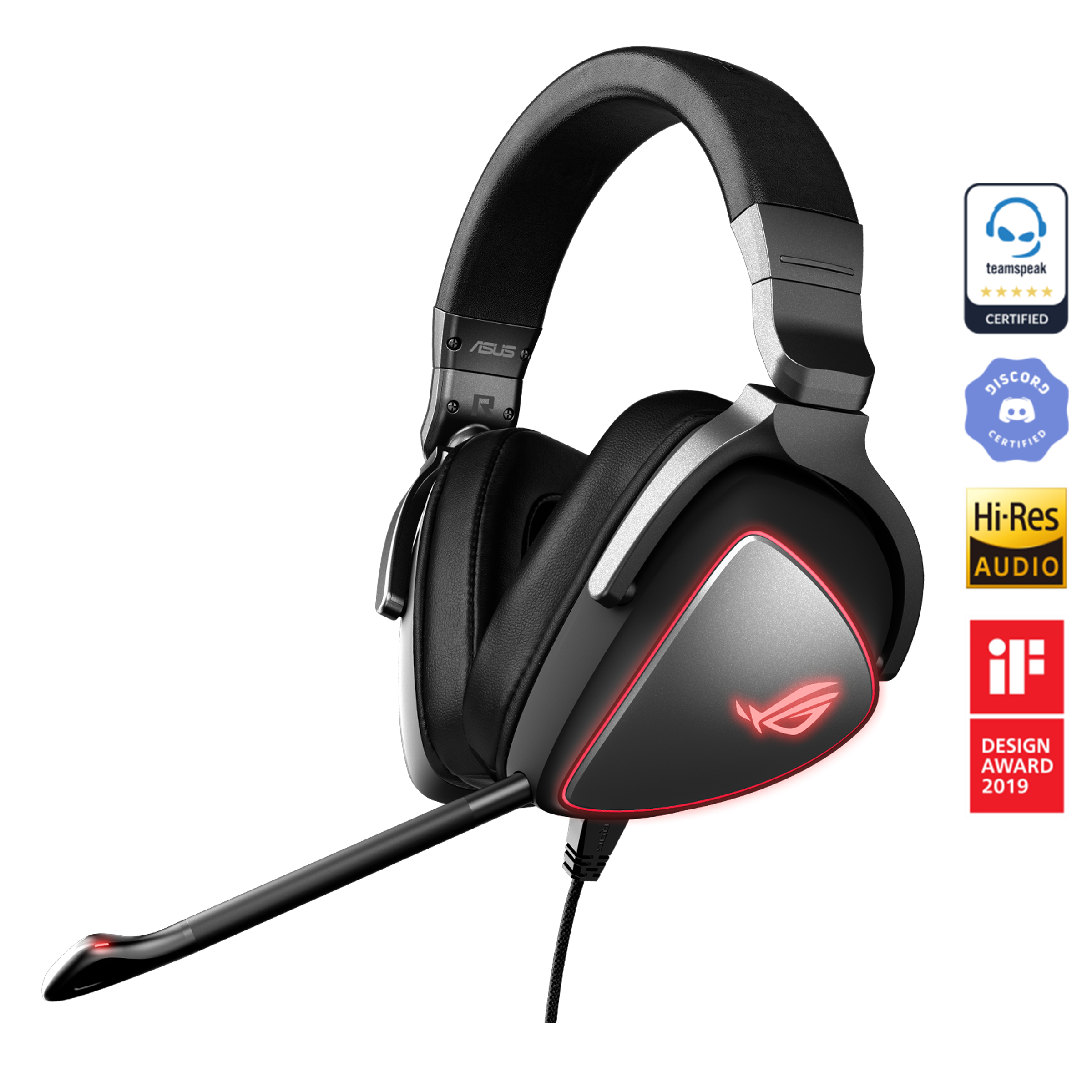 Casque micro ASUS ROG Delta Filaire Blanc RGB - infinytech-reunion