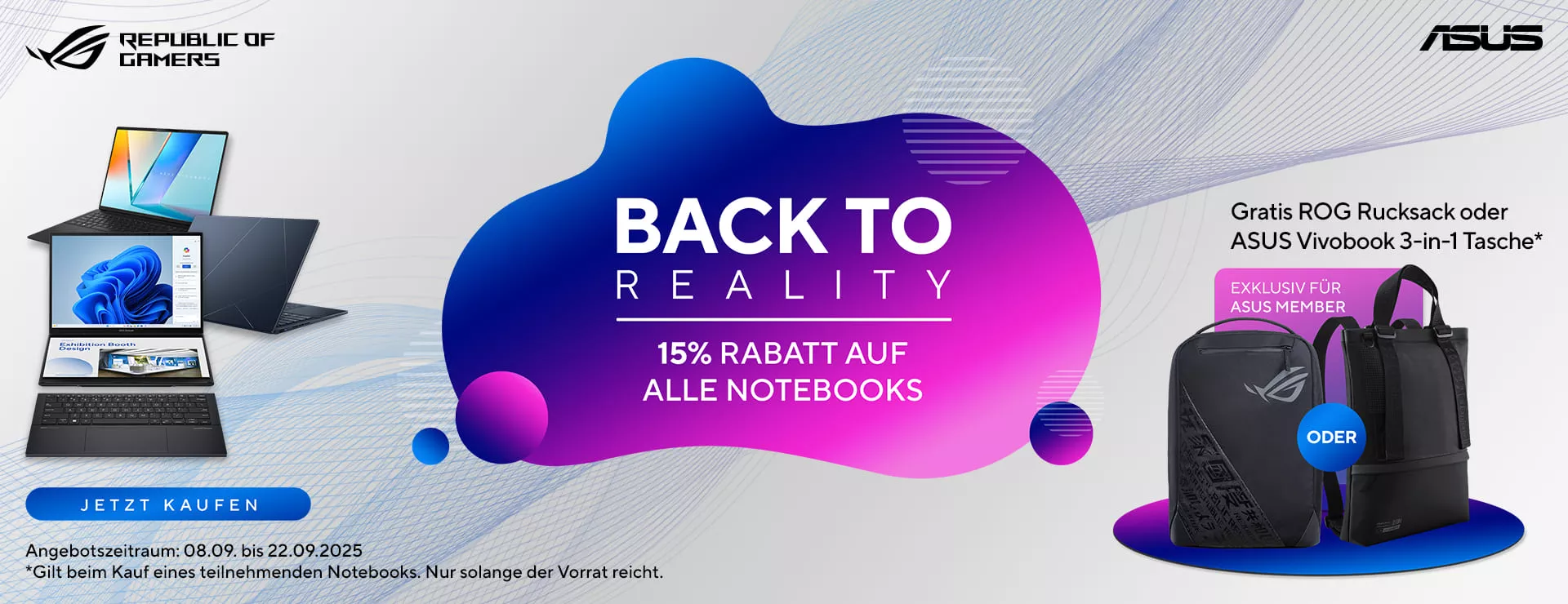 ASUS ROG Back to reality Kampagne 2025