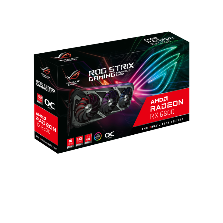 ROG-STRIX-RX6800-O16G-GAMING graphics card packaging