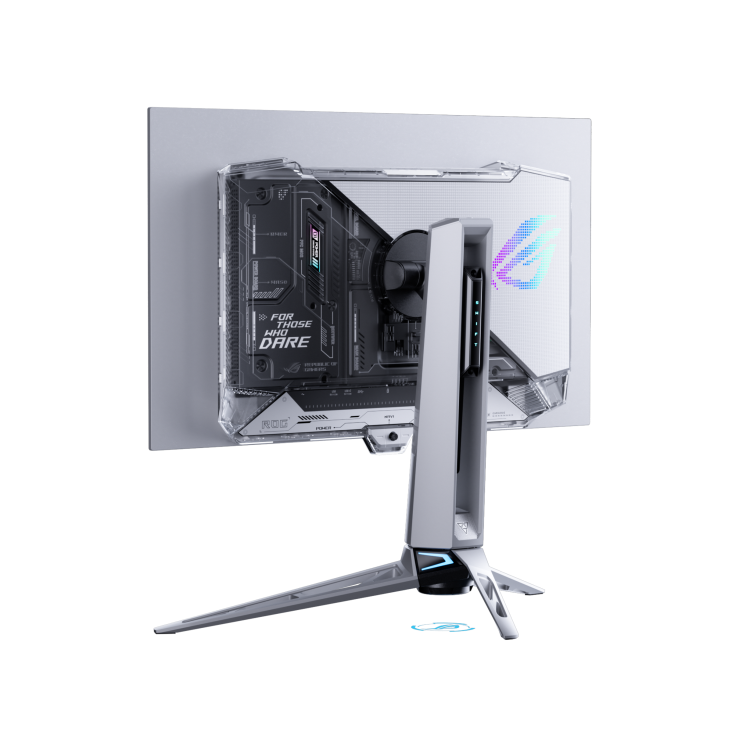 ROG Swift OLED PG27AQWP-W rear view to the left