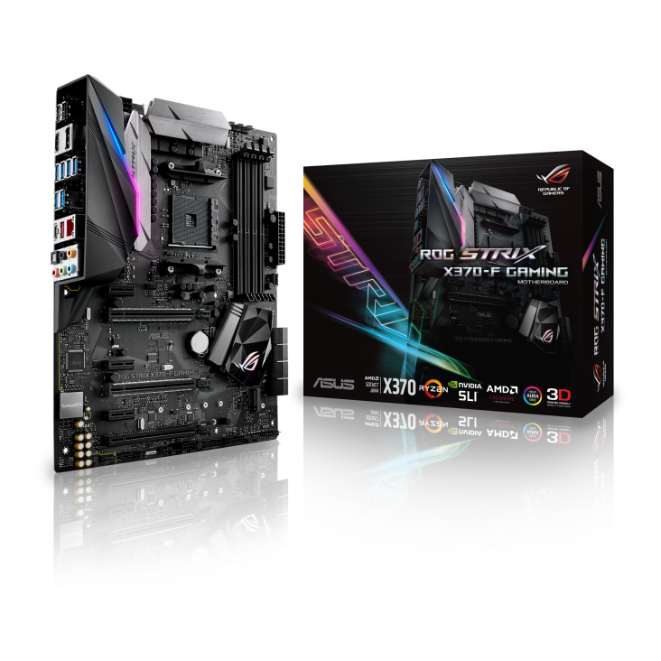 ROG STRIX X370-F GAMING with the box