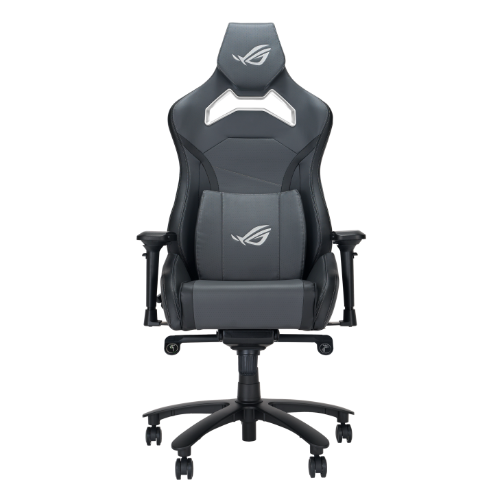 ROG Chariot X Core Gaming Chair_ front view in Grey