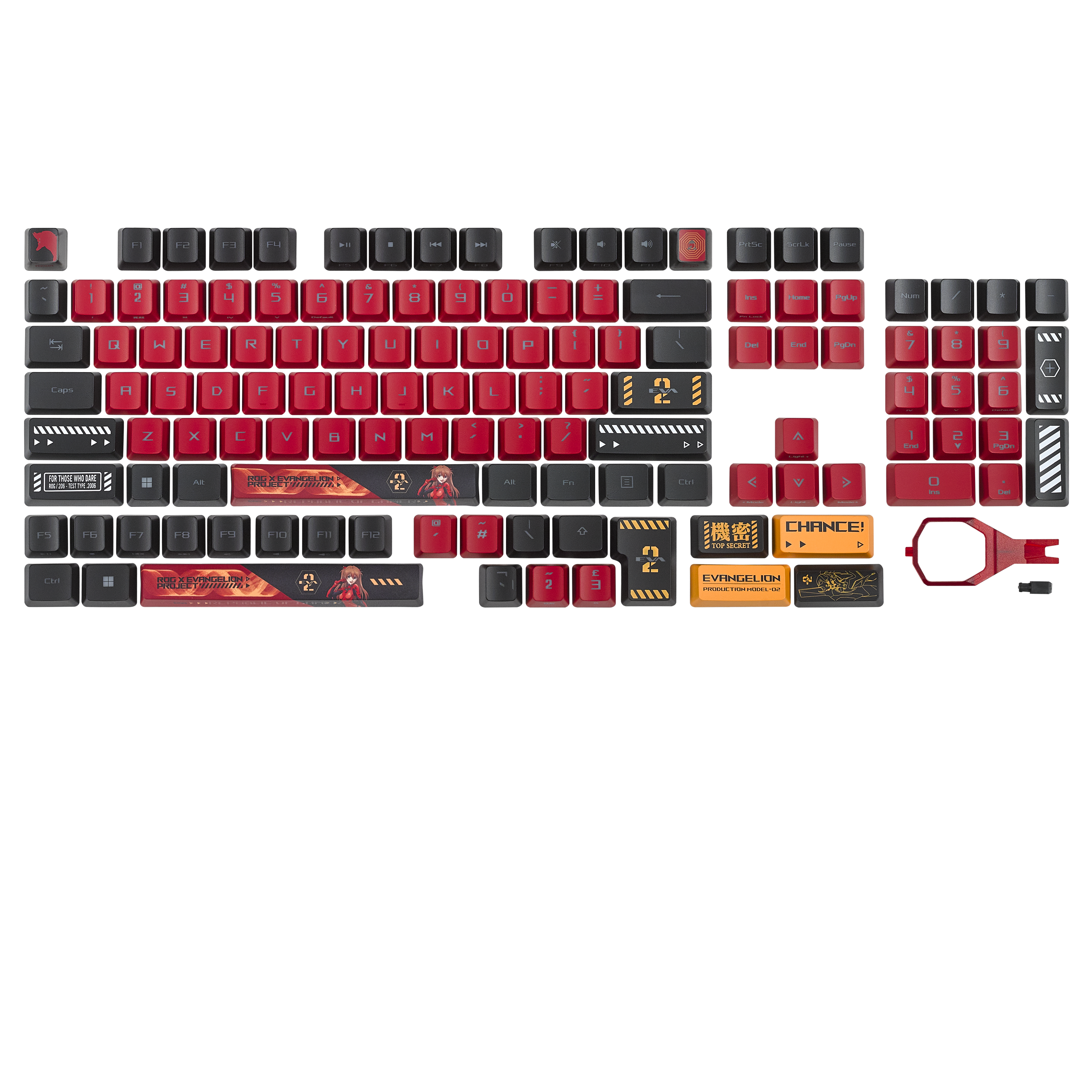 ROG Keycap Set For RX Switches EVA-02 Edition | Gaming keyboards