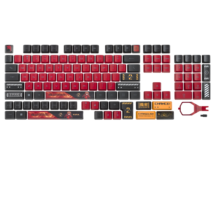 ROG Keycap Set for RX Switches EVA-02 Edition – front view