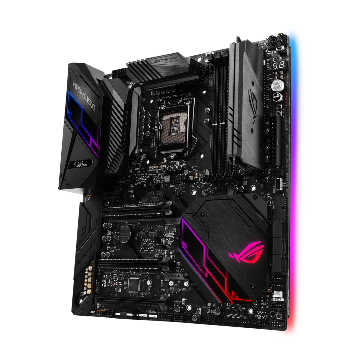 ROG MAXIMUS XI EXTREME angled view from right