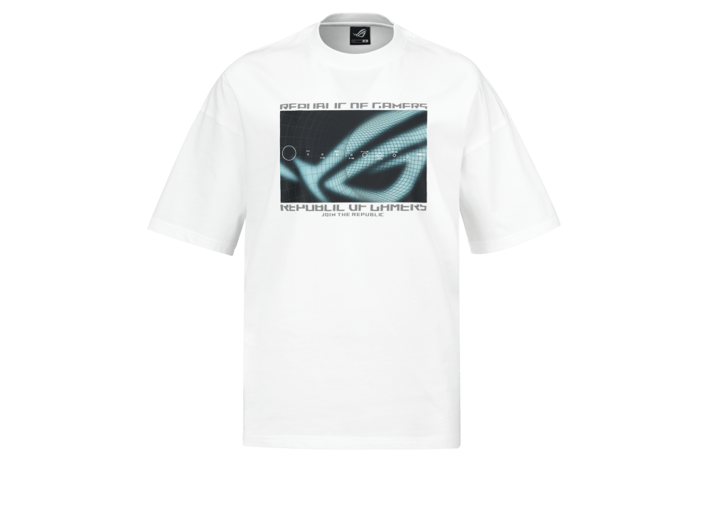 ROG Cosmic Wave T-shirt _ White – front view