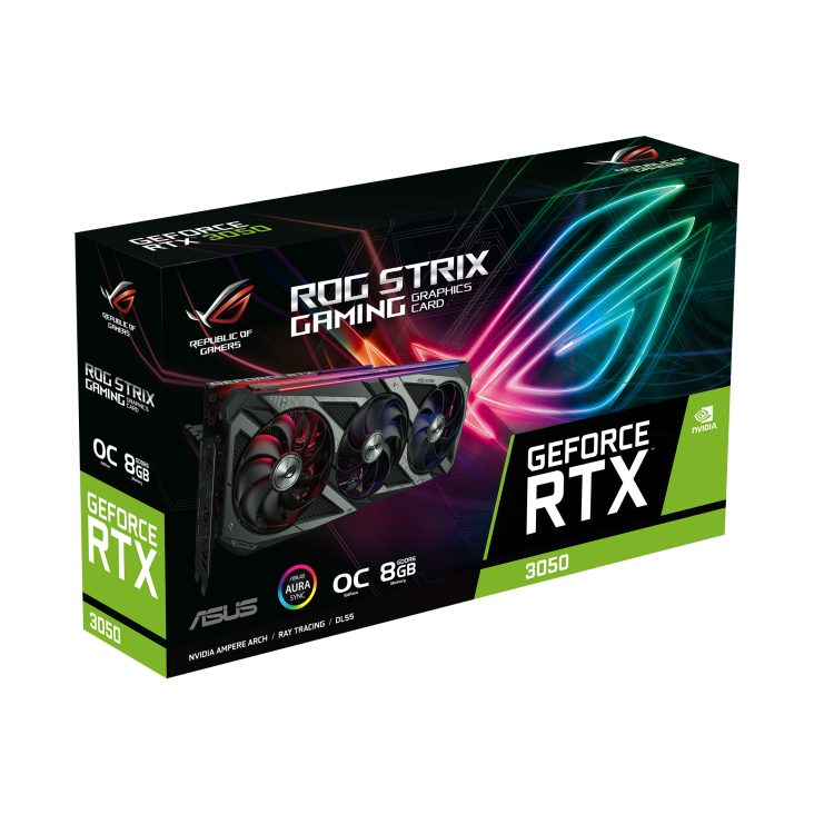 ROG Strix GeForce RTX™ 3050 OC Edition 8GB | Graphics Cards | ROG