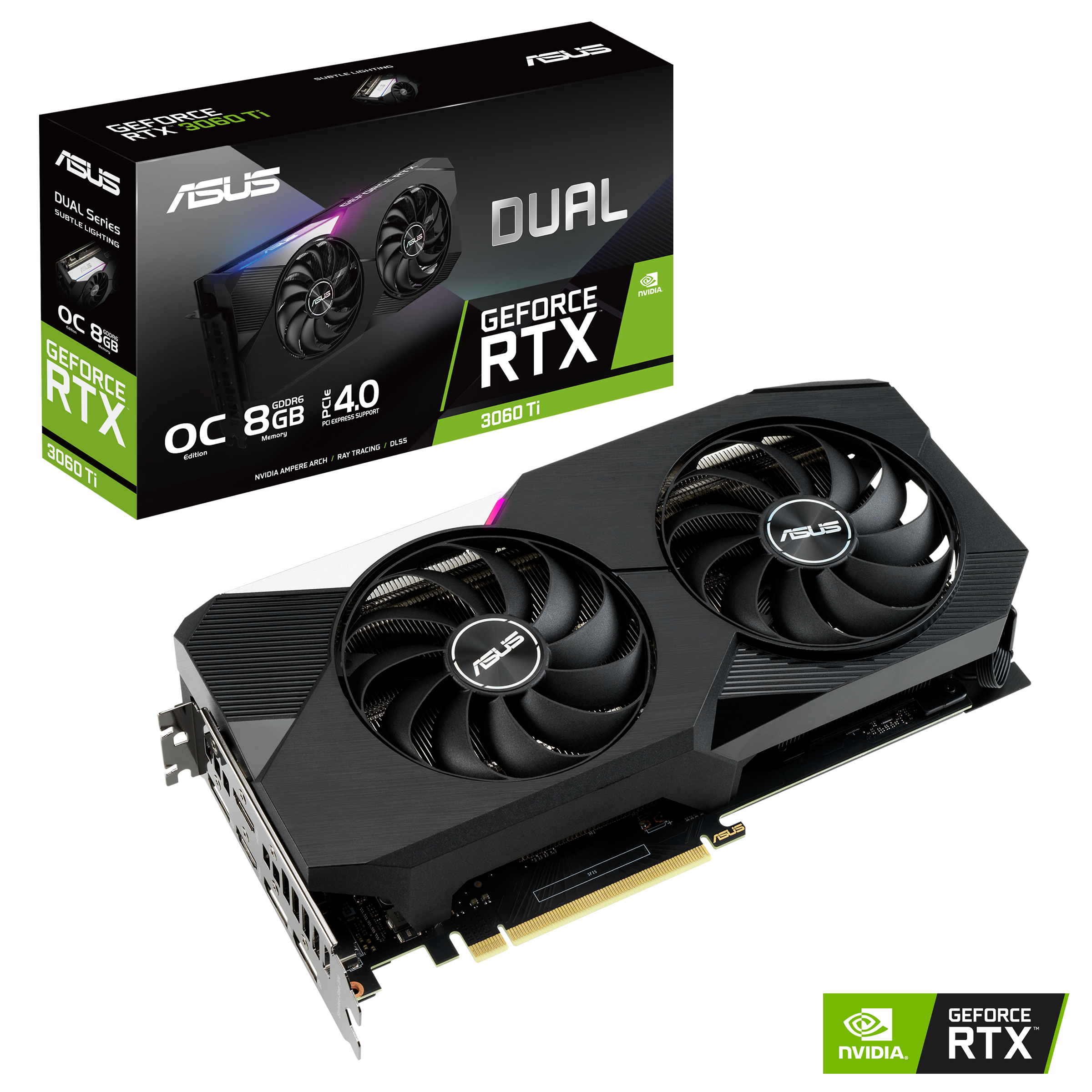 ASUS Dual GeForce RTX 3060 Ti OC Edition 8GB GDDR6 Graphics Cards