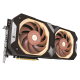 ASUS NOCTUA GeForce RTX 4080 graphics card hero shot from the front side 1