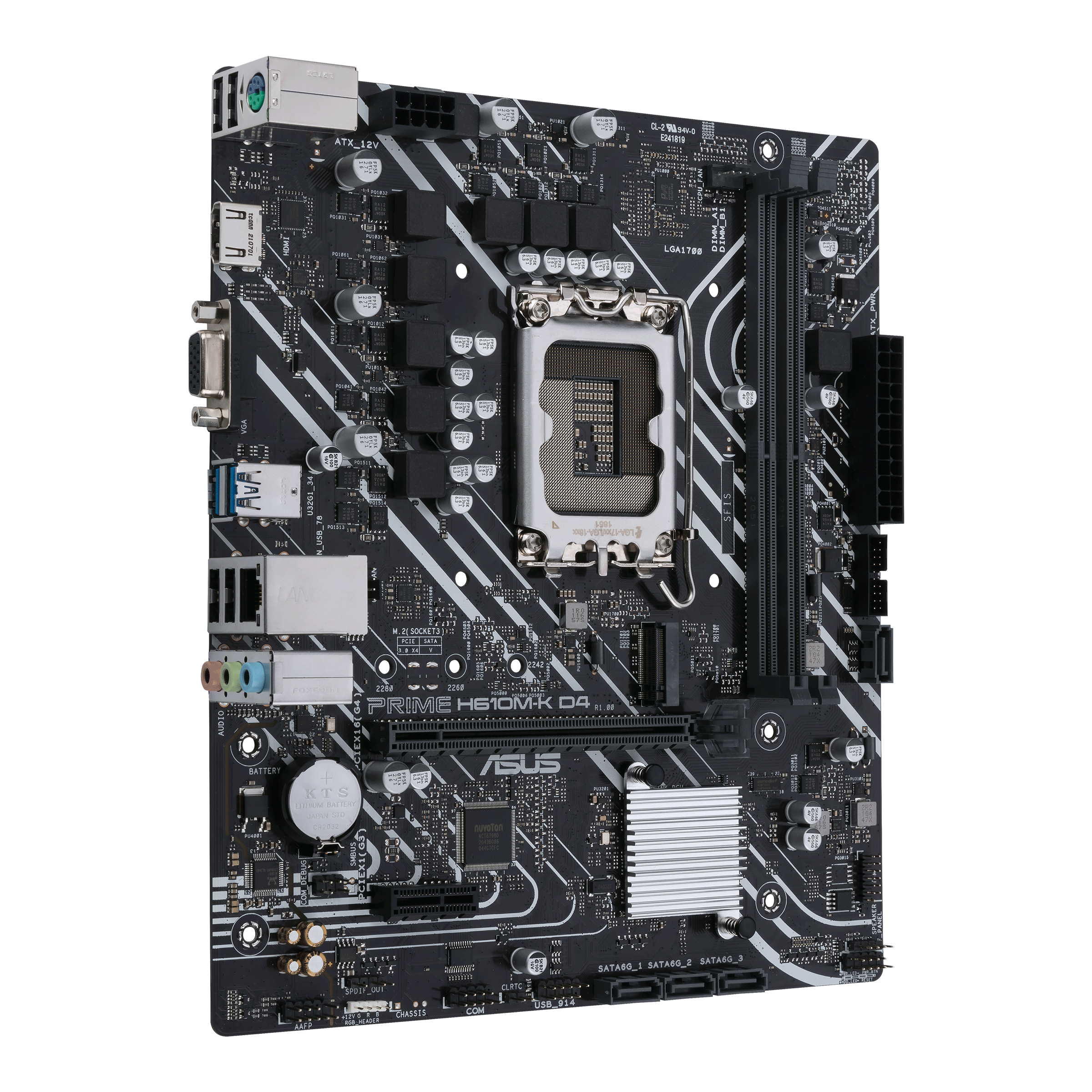 ASUS PRIME H610M-K D4 Carte mère Micro ATX Socket 1700