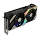 KO GeForce RTX 3060 Ti V2 graphics card, angled hero shot from the front 