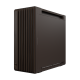 ProArt PA602 Wood Edition Retro Brown Tempered Glass_right 45-degree view with side panel 