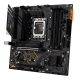 TUF GAMING B660M-E D4 front view, 45 degrees
