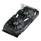 ASUS Dual Radeon RX 560 graphics card, front angled view 